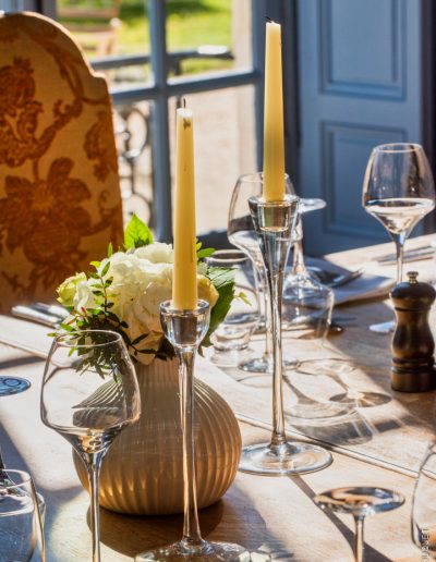 détail de table, Résidence de prestige, hôtel de luxe, décoration Photo Alain Fouquet
